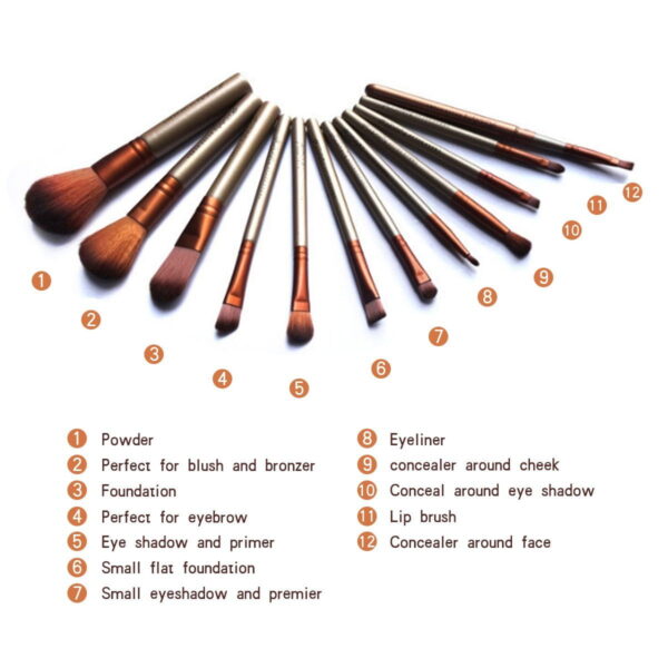 NAKED3 12-Piece Makeup Brush Set - Image 6